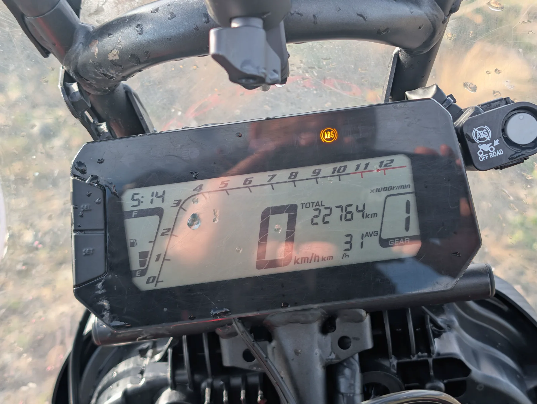 Honda CRF300 Rally odometer